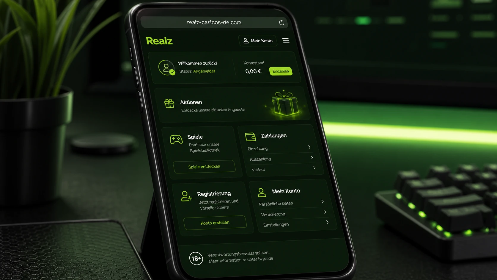 Funktionen der mobilen Casino-Version