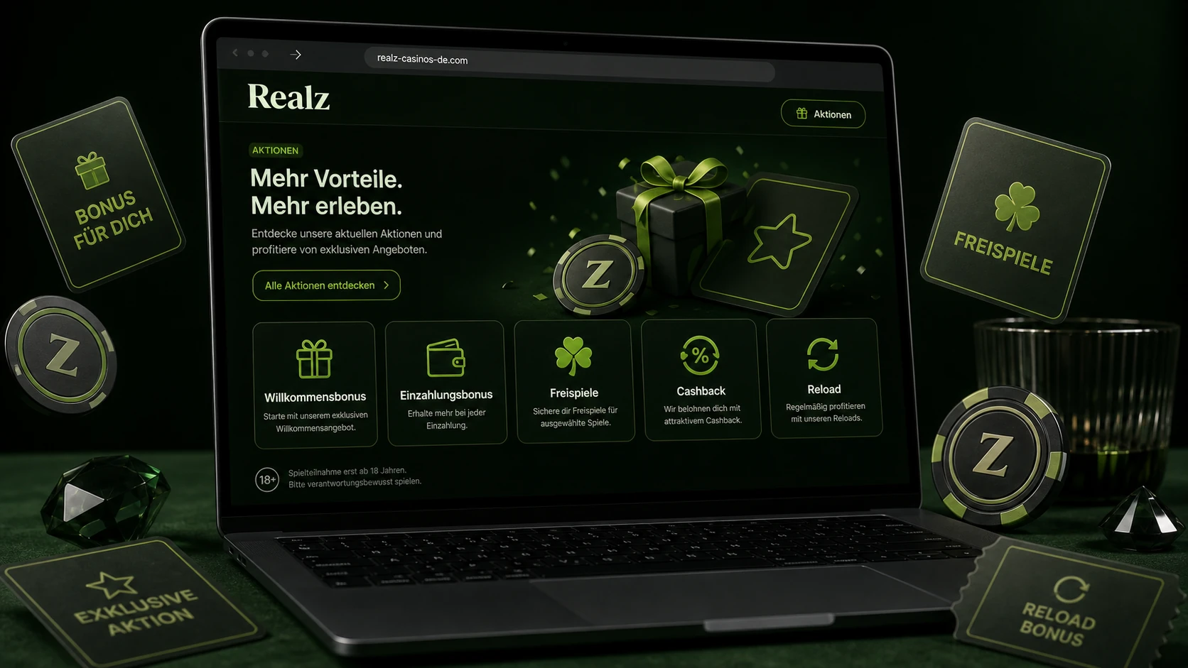 Welche Bonusangebote gibt es im Realz Casino?